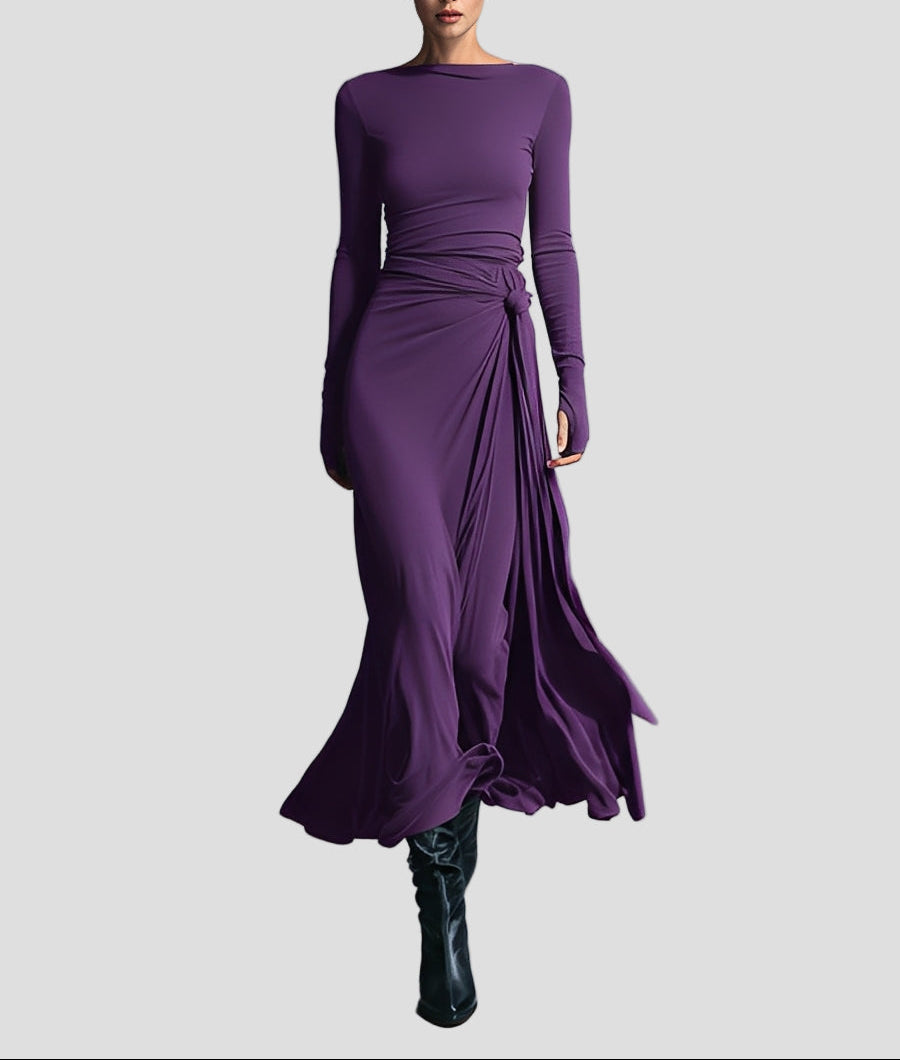 Nette | Elegante wikkeljurk met maxi-lengte