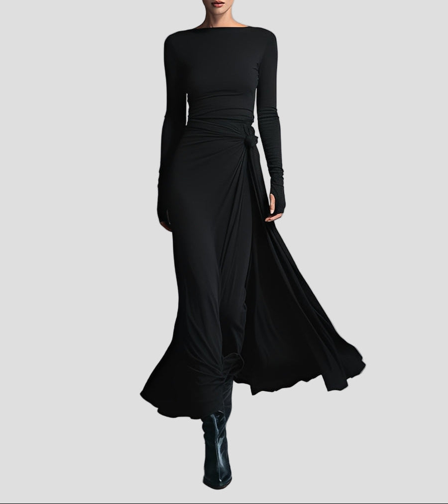 Nette | Elegante wikkeljurk met maxi-lengte