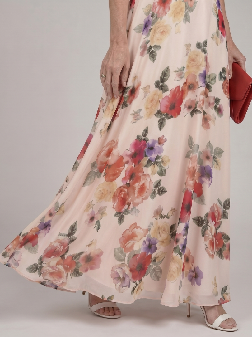 Elarose | Mouwloze Vloeiende Maxi Jurk