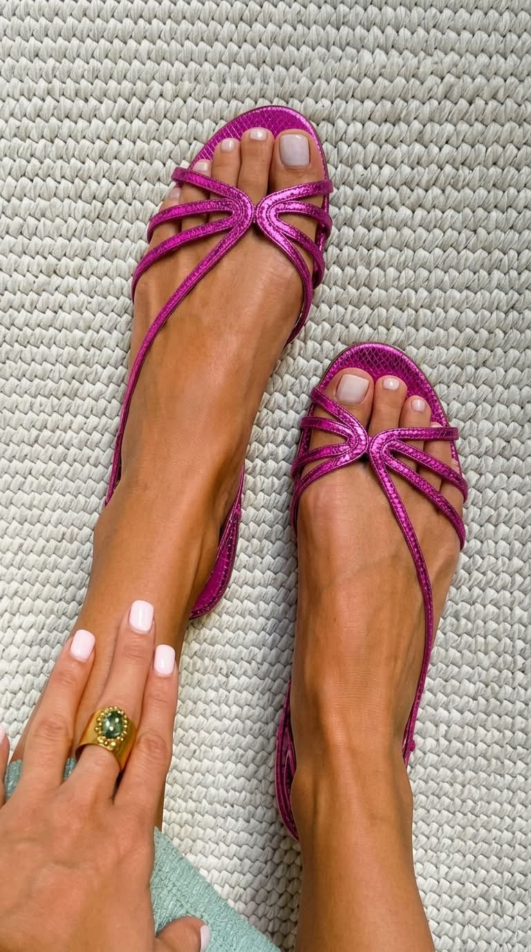 Emilia – Gouden Zomer Elegantie Sandalen