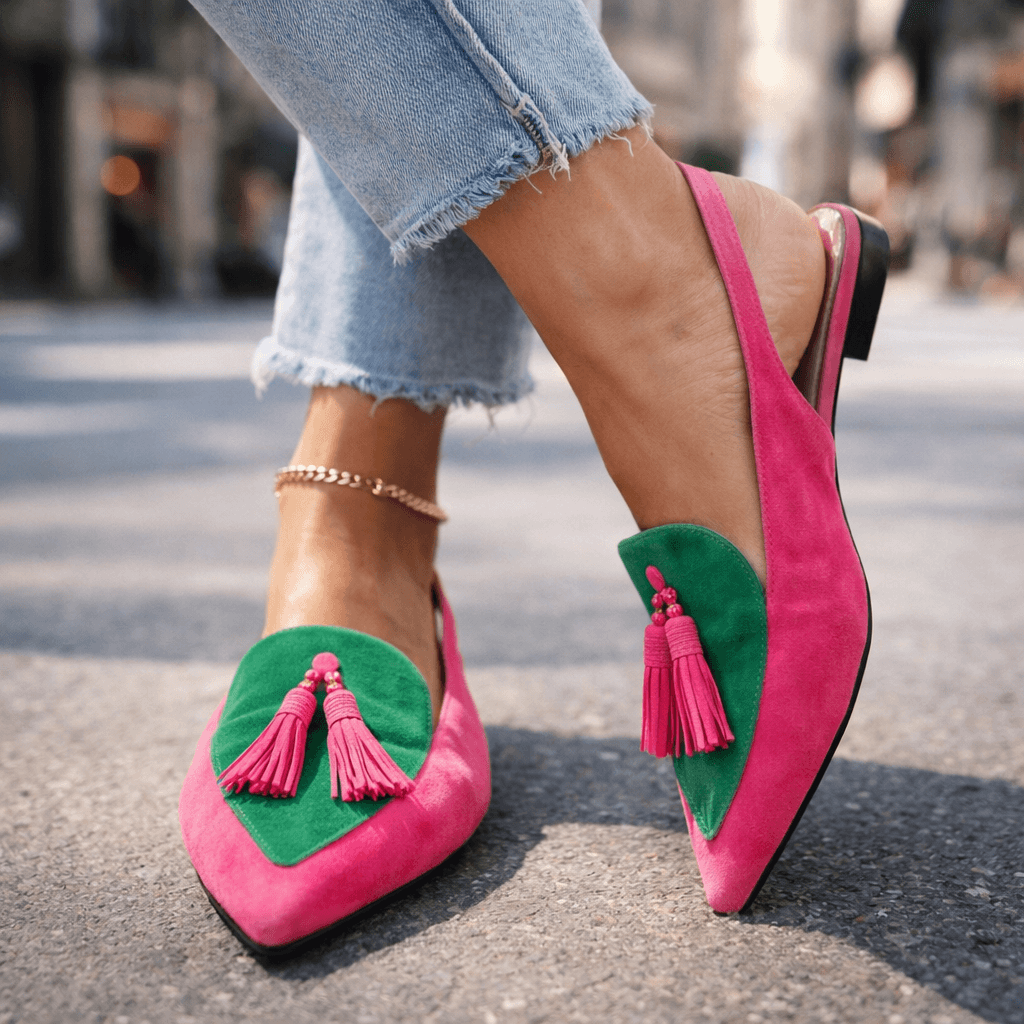 Élodie | Elegante Slingback Loafers met Kwasten