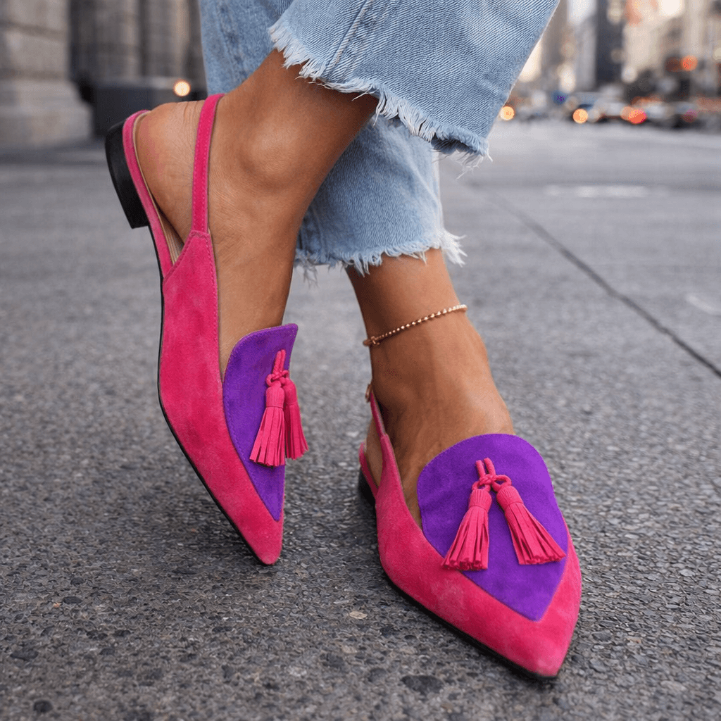 Élodie | Elegante Slingback Loafers met Kwasten