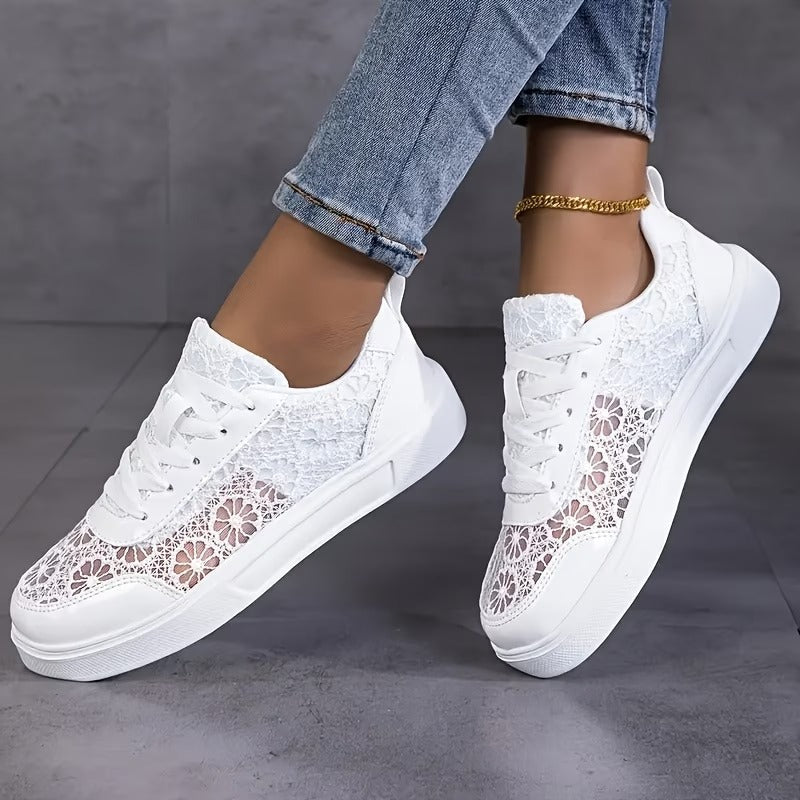 Camille | Elegante kant sneakers