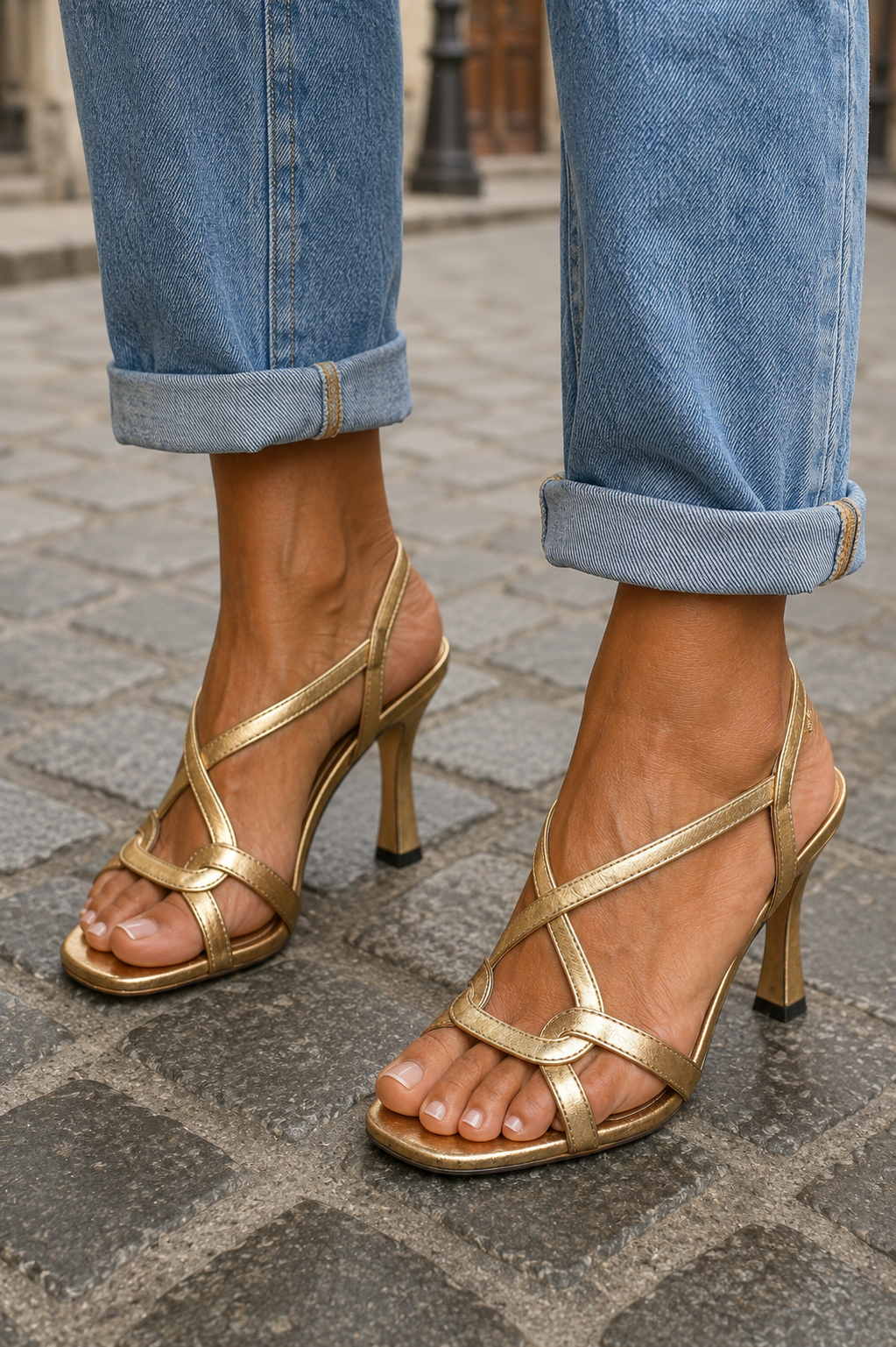 Gemma - Gouden Zomer Charm Sandalen