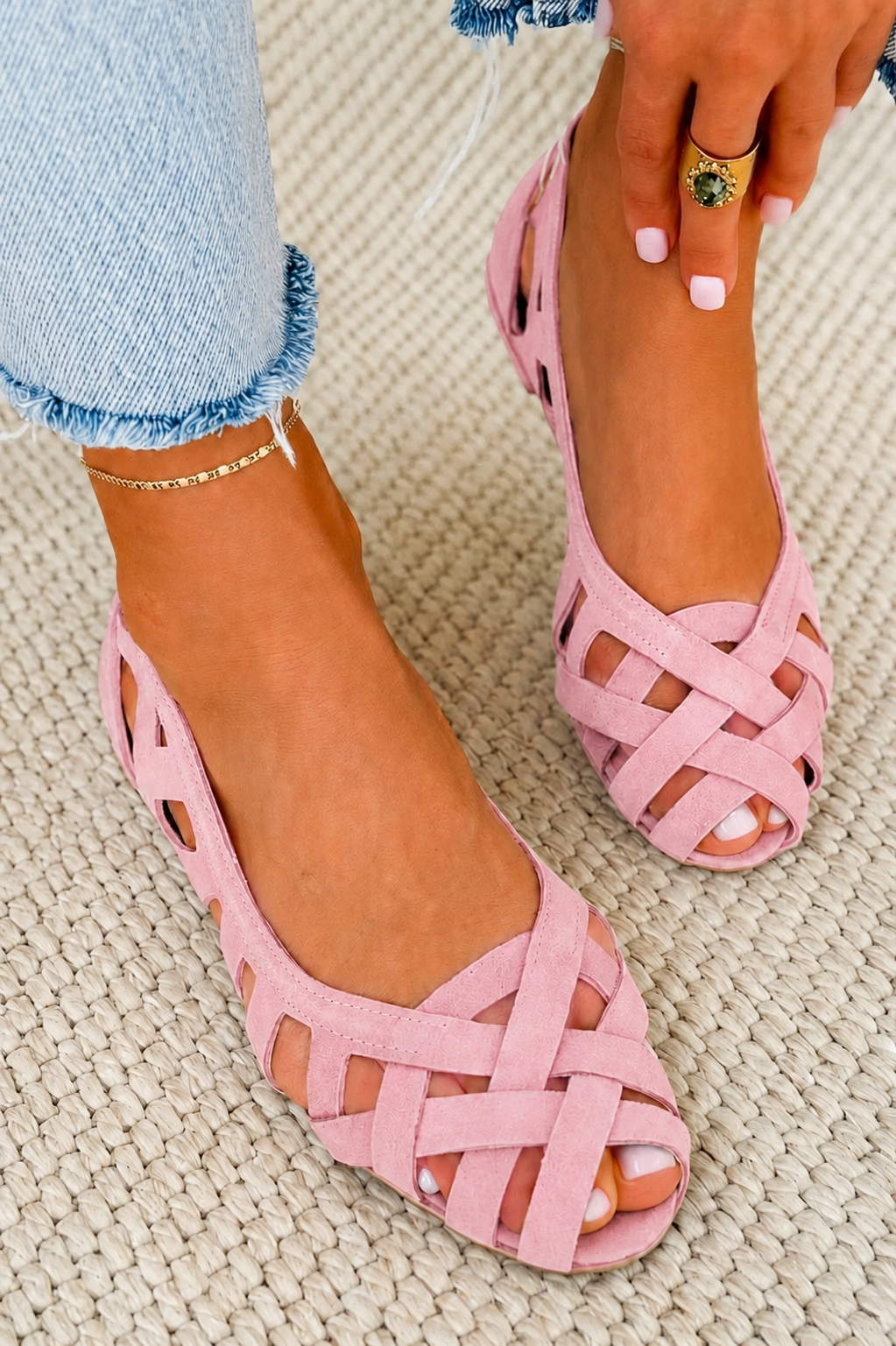 Helena – Geweven Zomersandalen