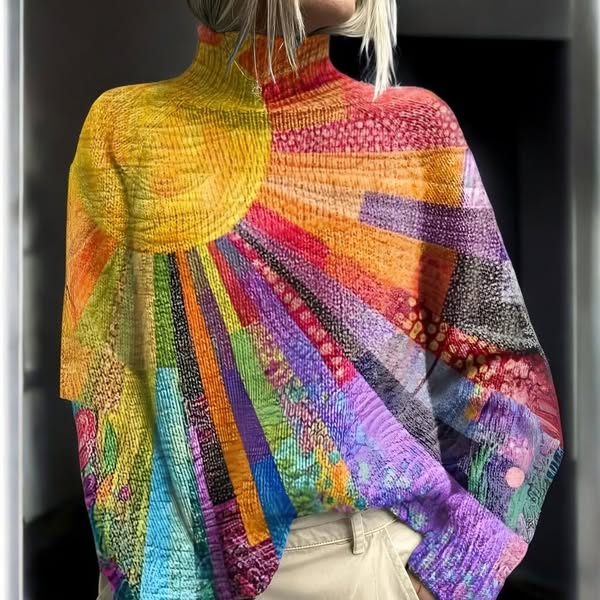 Ada - Vrolijke kleurrijke coltrui - bellanza