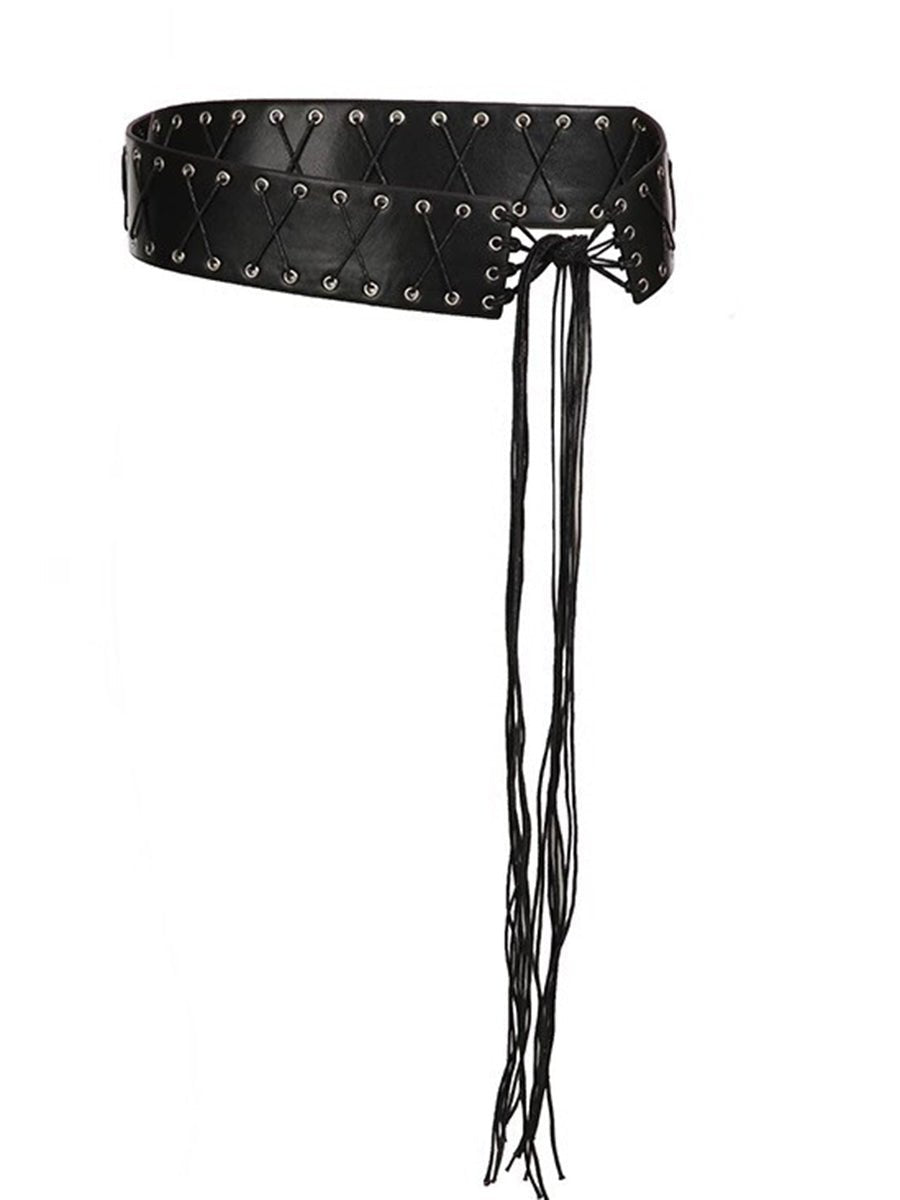 Amerikaans Stijl Ooglet Band PU Riem - Bellanza