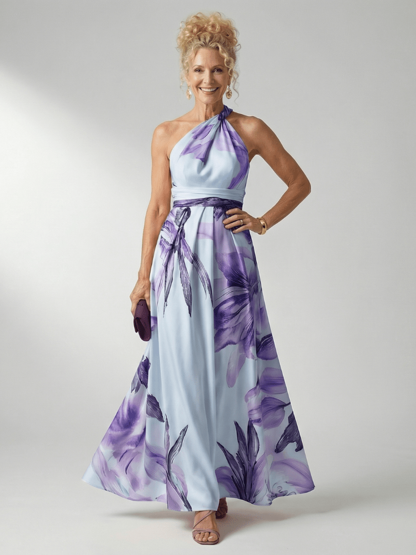 Amiel | Maxi Bloemenjurk Licht - Bellanza
