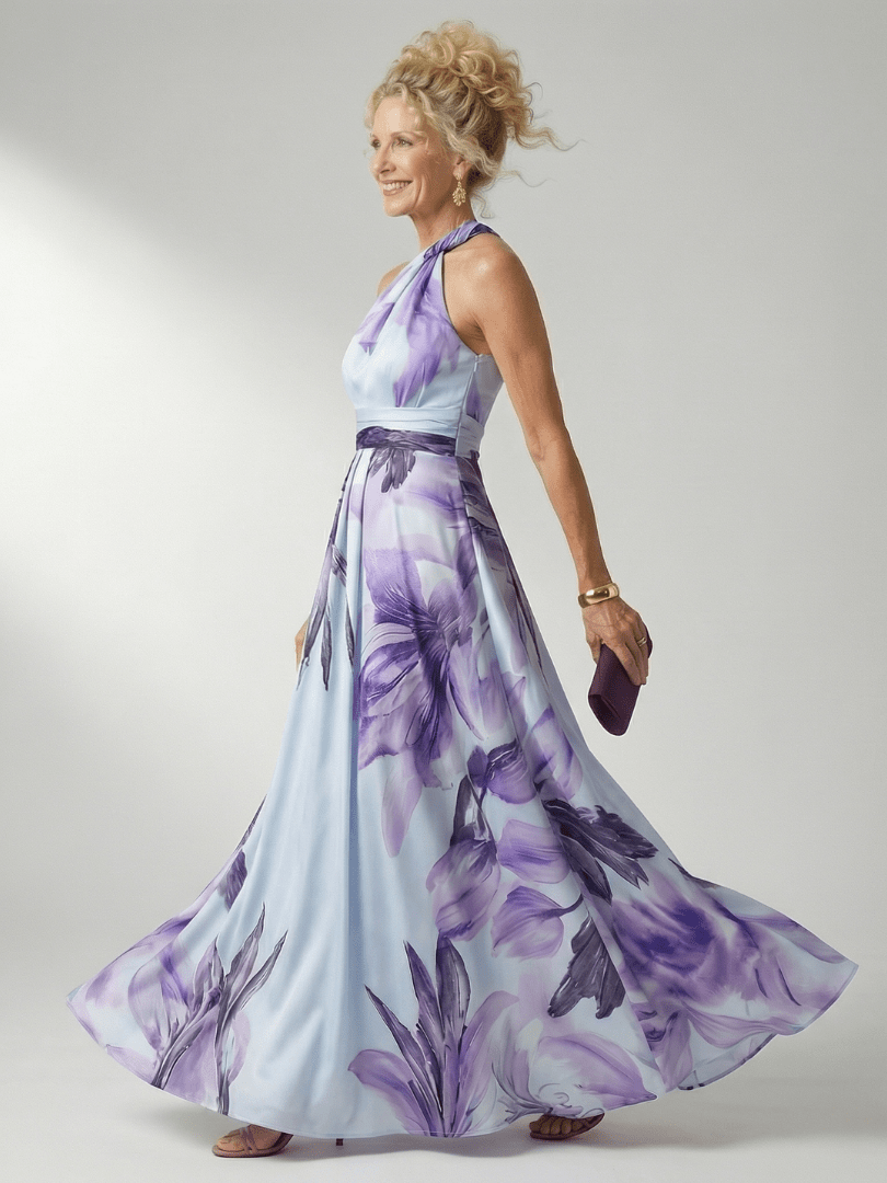 Amiel | Maxi Bloemenjurk Licht - Bellanza