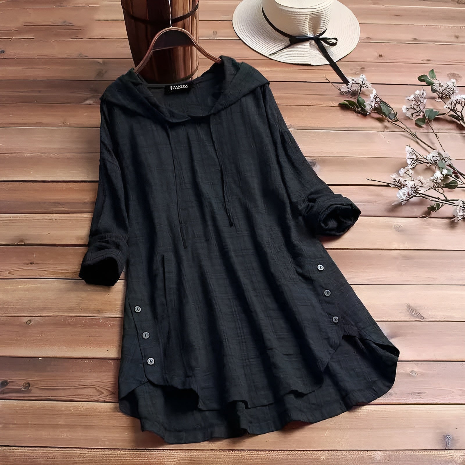 Anna | Comfortabel Lang Dames Shirt - bellanza