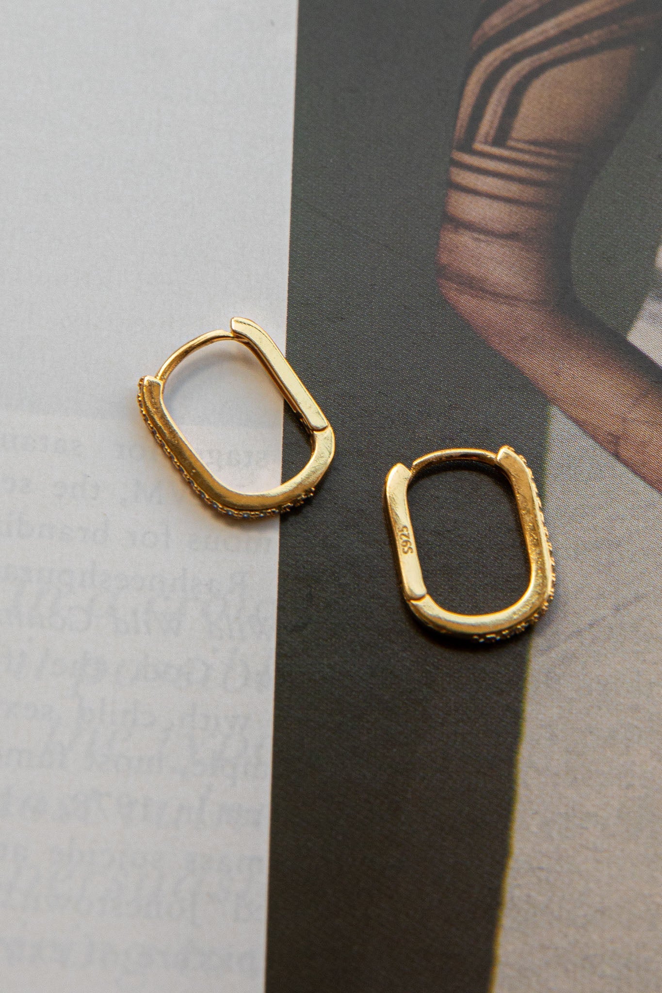 Ark Diamante Gouden Oorbellen - Bellanza