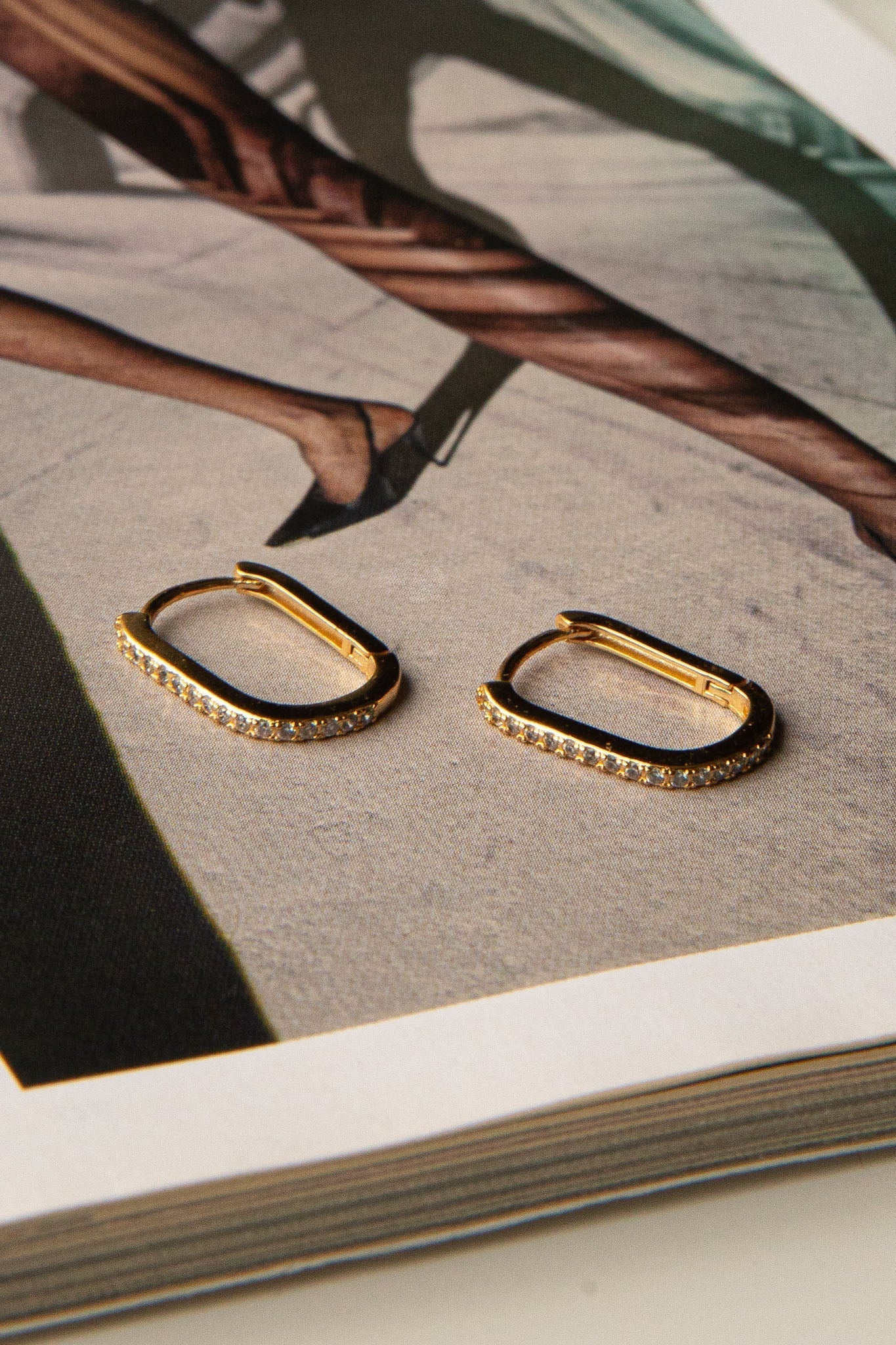 Ark Diamante Gouden Oorbellen - Bellanza