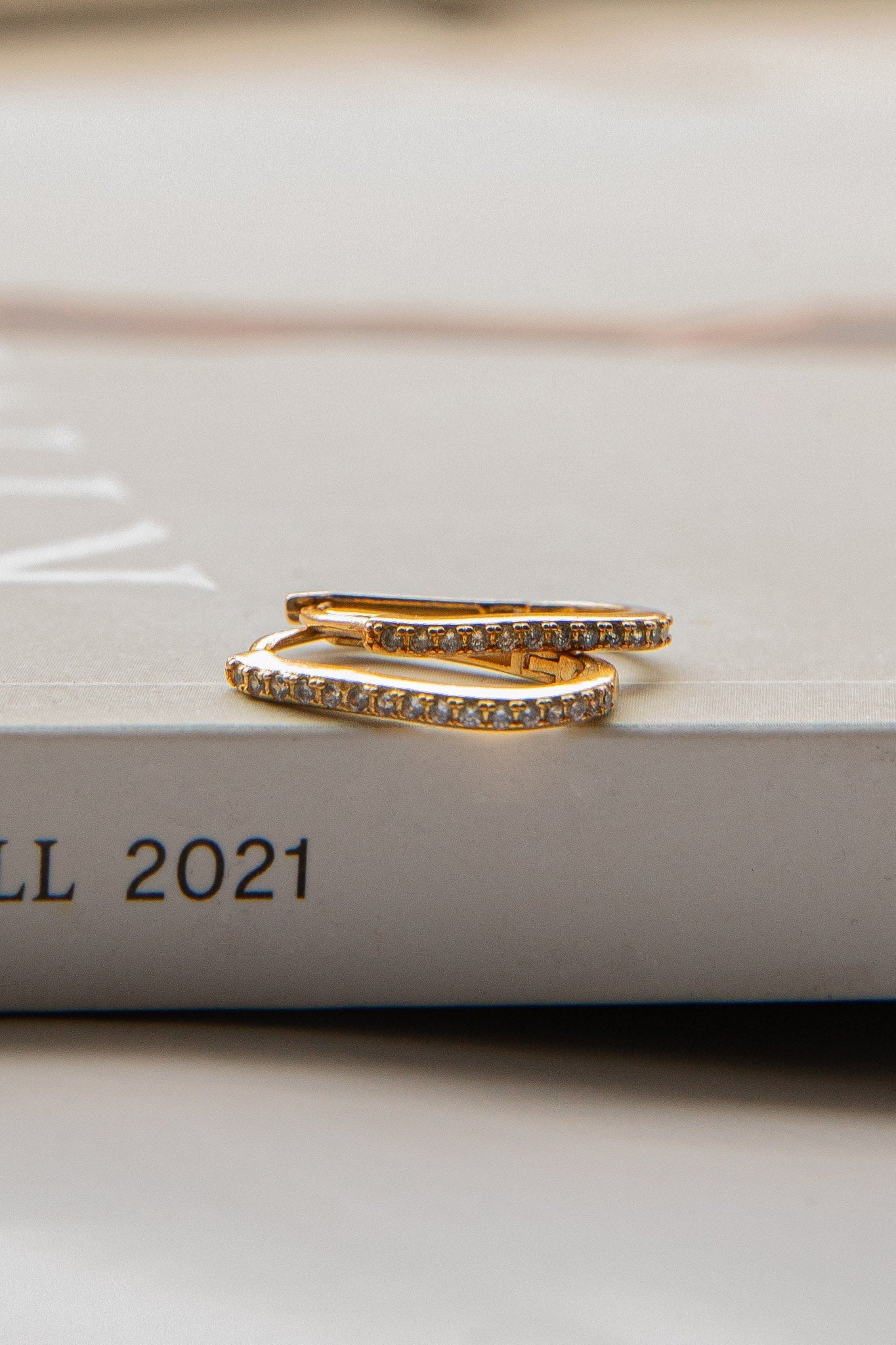 Ark Diamante Gouden Oorbellen - Bellanza