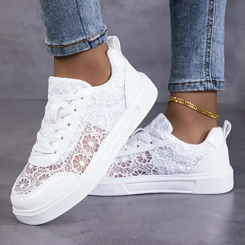 Camille | Elegante kant sneakers