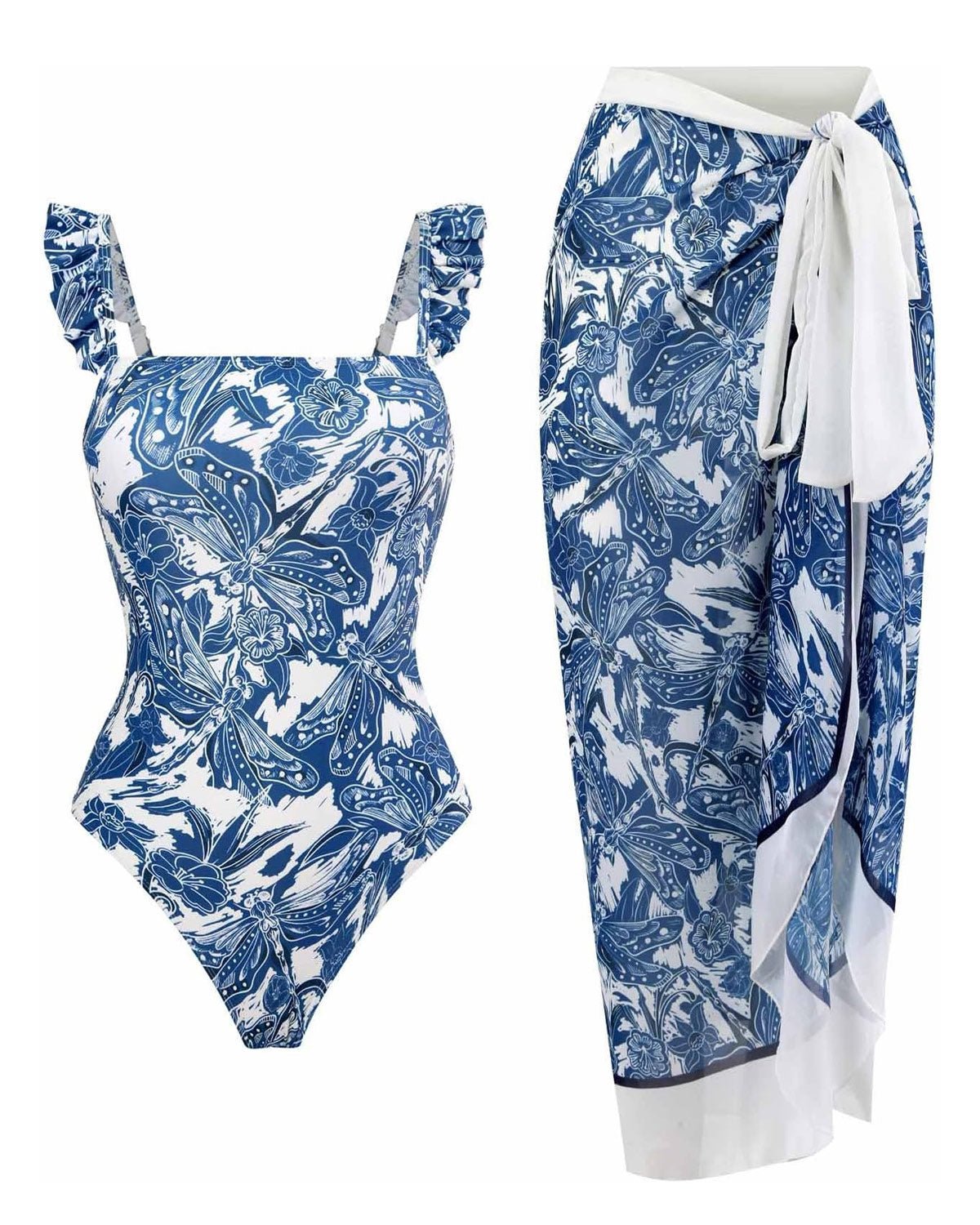 Bloom Set – Badpak met lange rok - bellanza