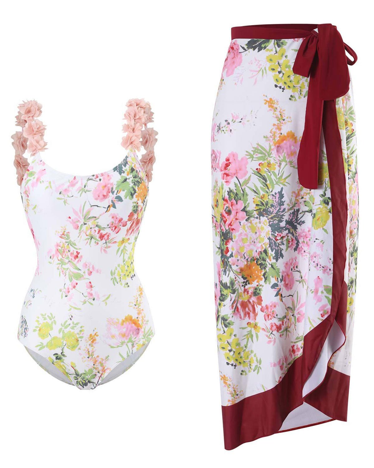 Bloom Set – Badpak met lange rok - bellanza