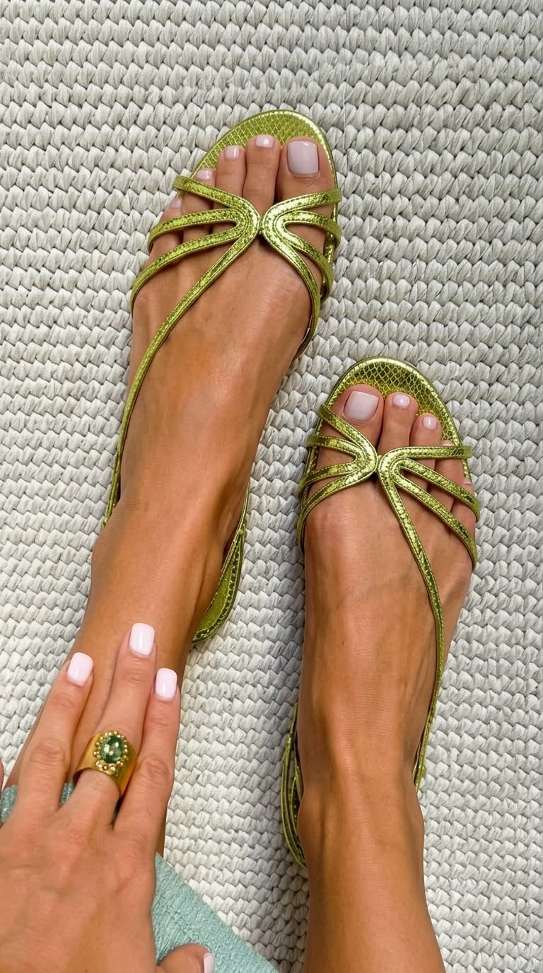Emilia – Gouden Zomer Elegantie Sandalen