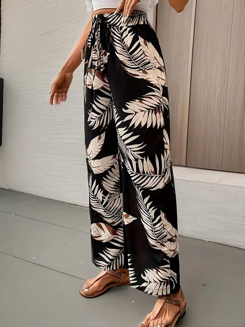 Camille™ | Luchtige Dames Zomerbroek met Bloemenprint - bellanza