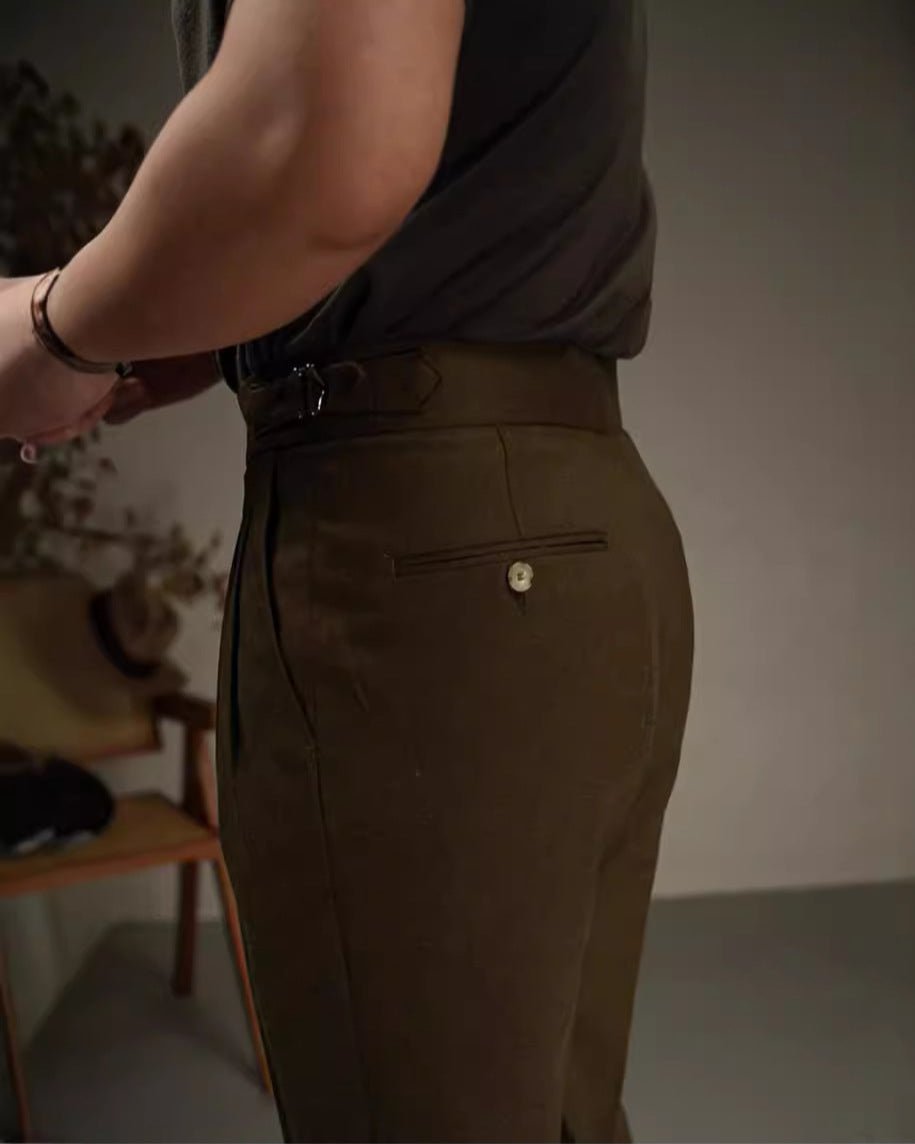 Carmesí Broek - Linnen - bellanza