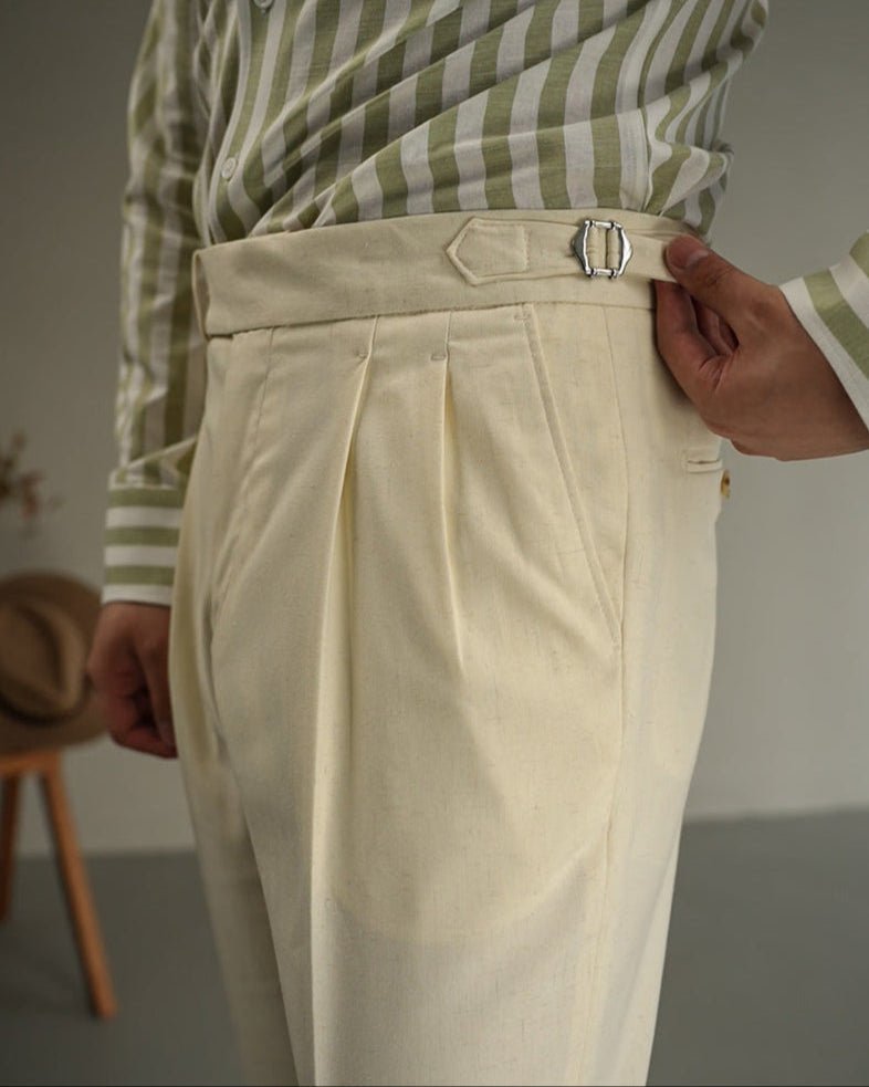 Carmesí Broek - Linnen - bellanza