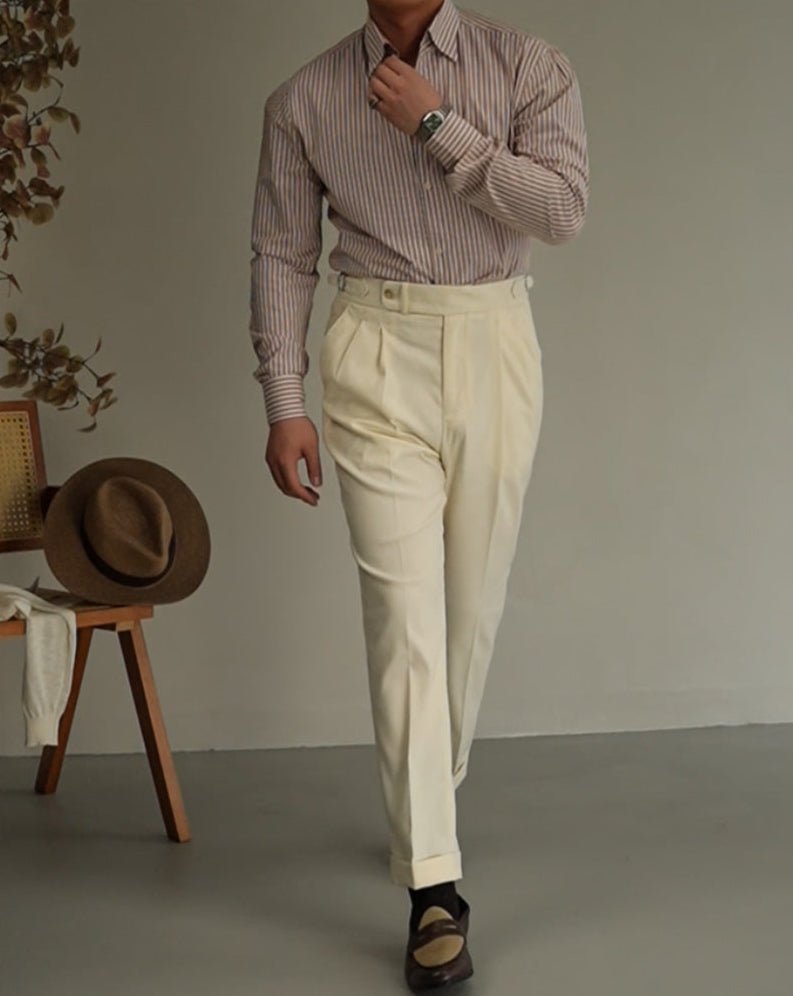 Carmesí Broek - Linnen - bellanza