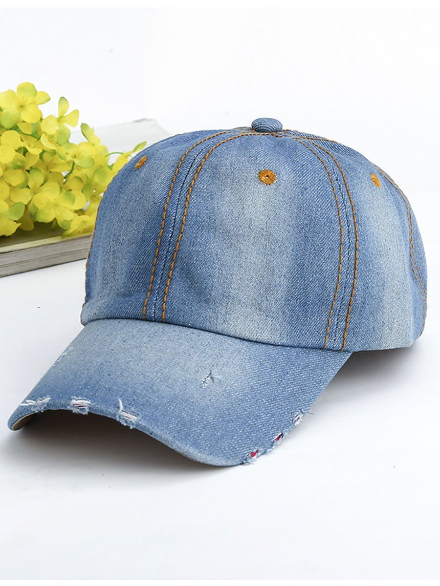 Casual Fashion Denim Sport Zonnebescherming Baseball Cap - Bellanza