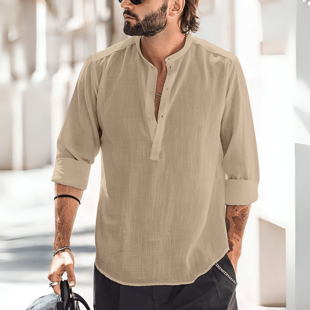 Casual heren linnen shirt (1+1 gratis) - bellanza