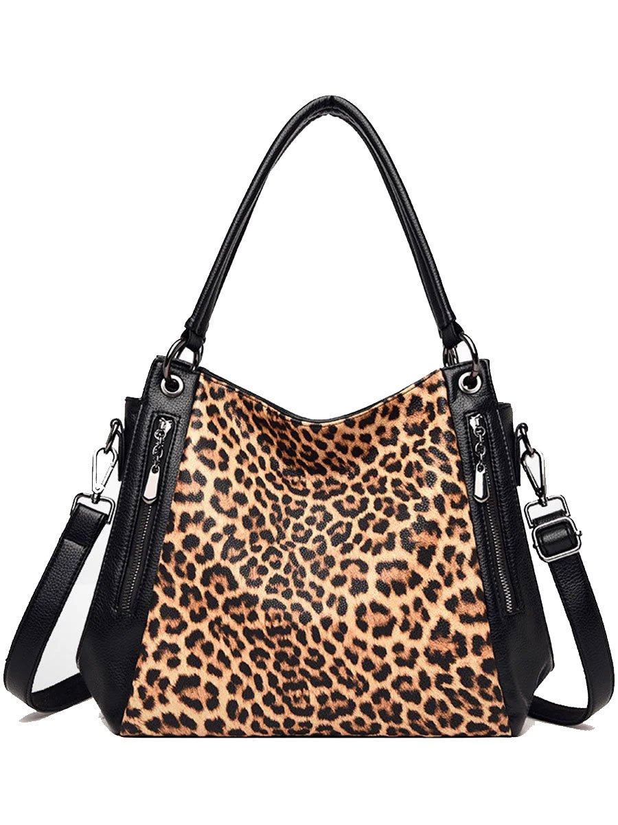Casual Luipaardprint Zebra Schoudertas - Bellanza
