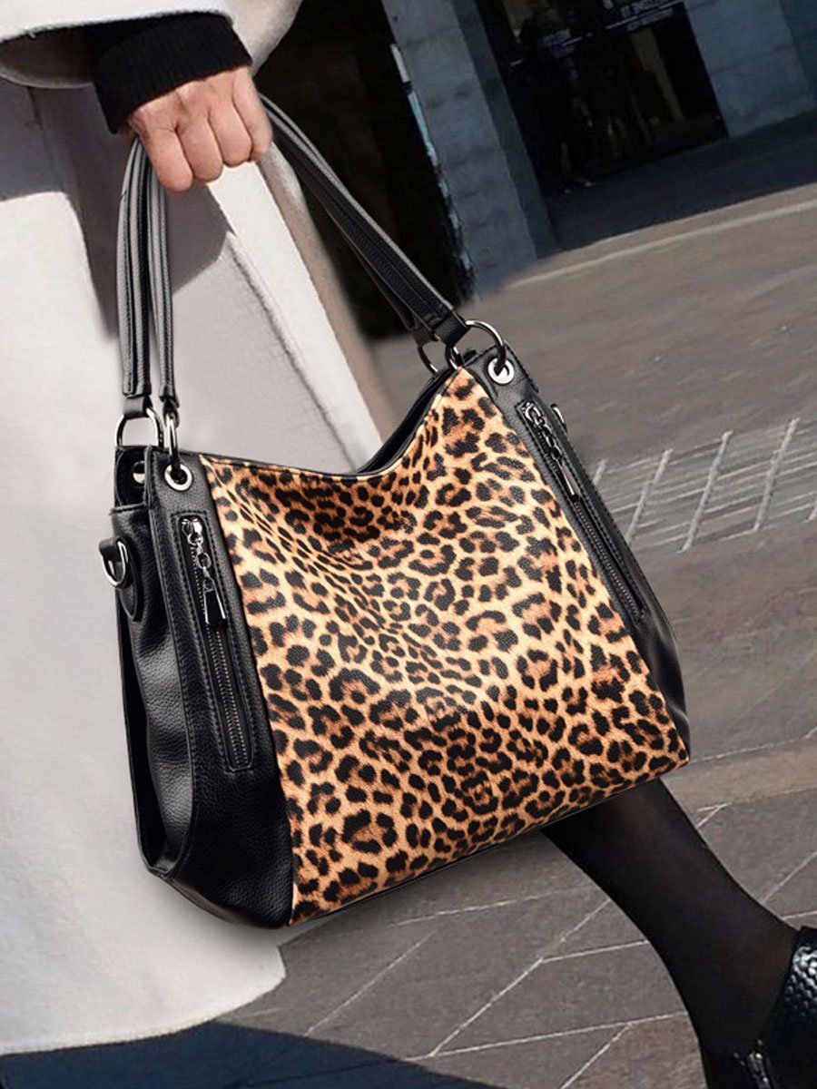 Casual Luipaardprint Zebra Schoudertas - Bellanza