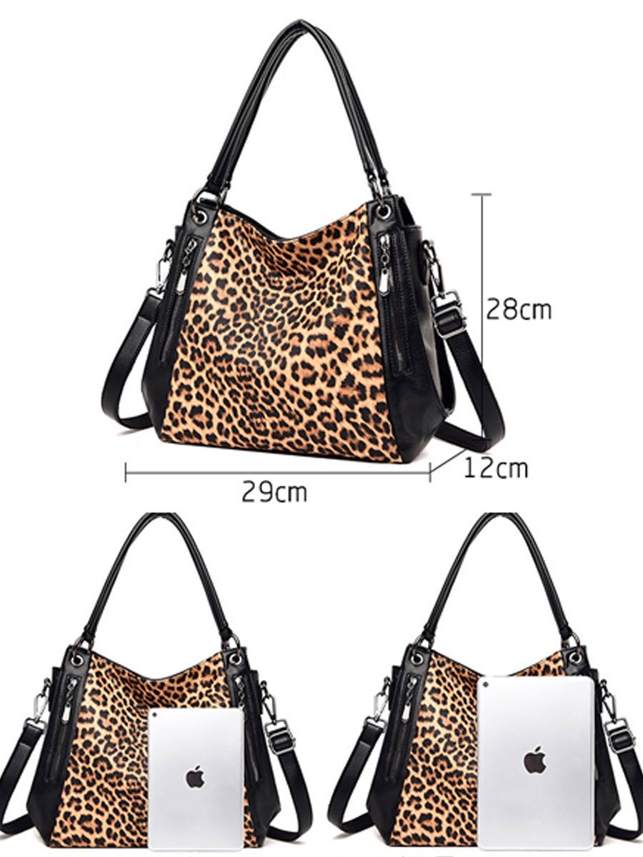 Casual Luipaardprint Zebra Schoudertas - Bellanza