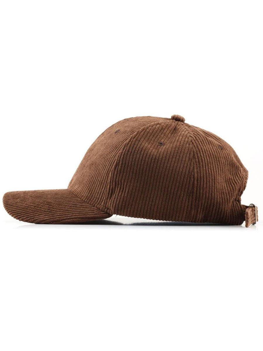 Casual Retro Corduroy Sport Warm Baseball Cap - Bellanza