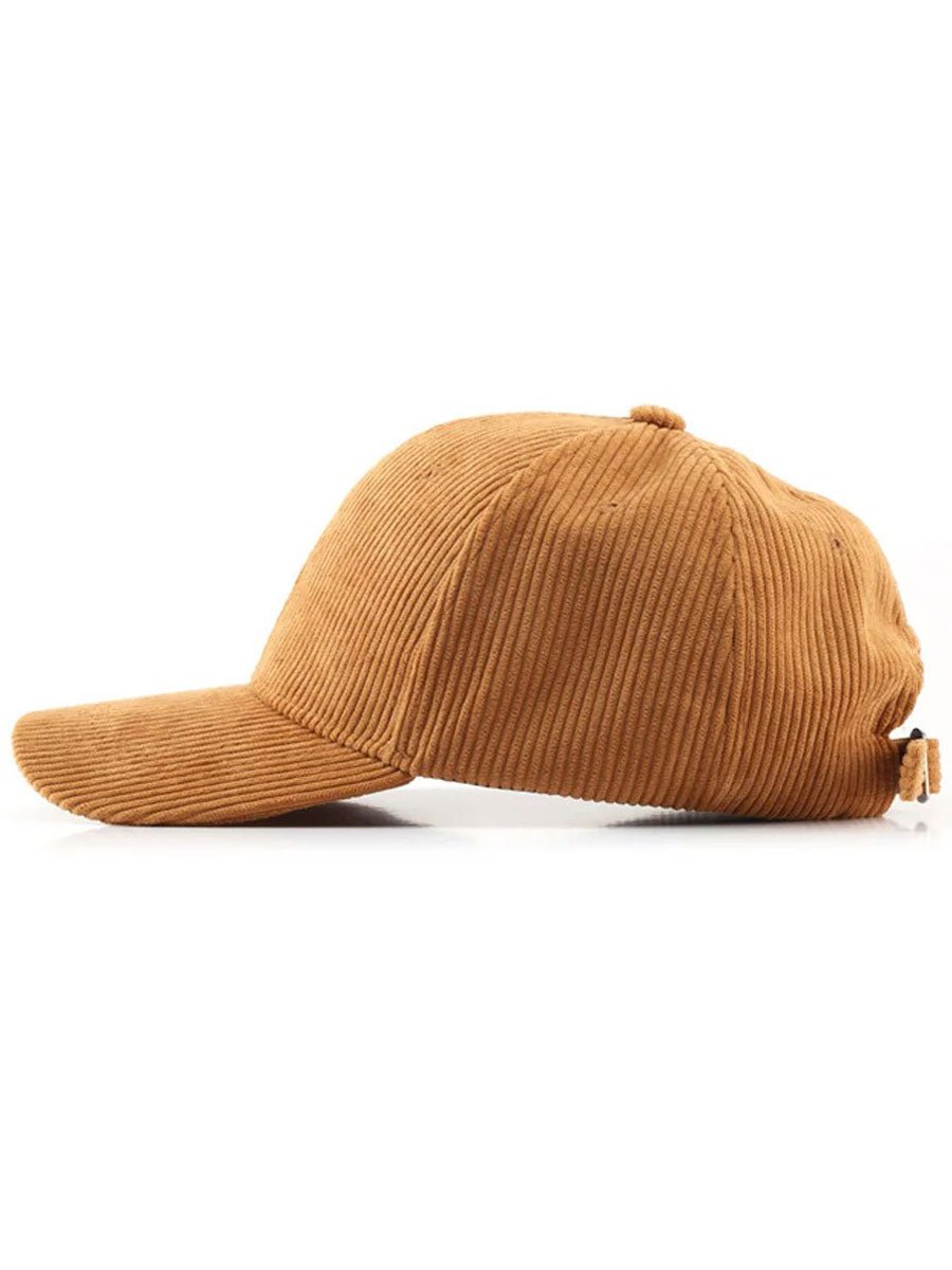 Casual Retro Corduroy Sport Warm Baseball Cap - Bellanza