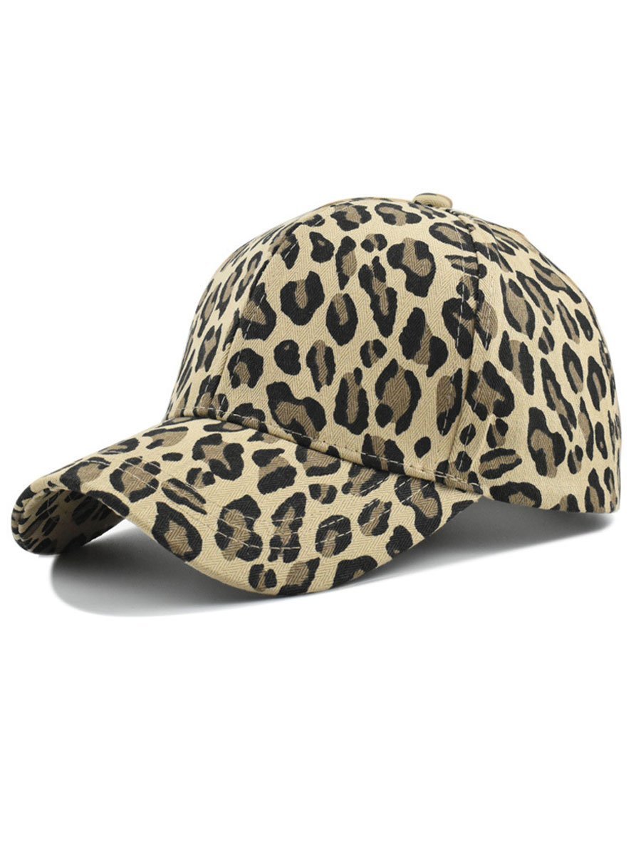 Casual Retro Luipaardprint Baseballcap - Bellanza