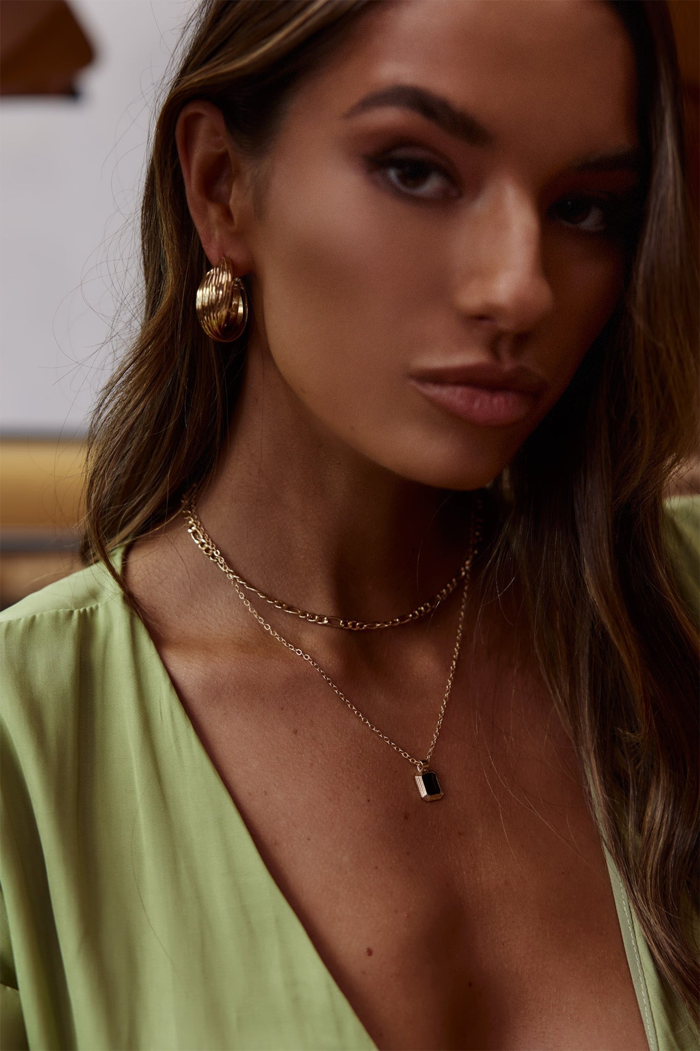 Celia gouden creolen - Bellanza