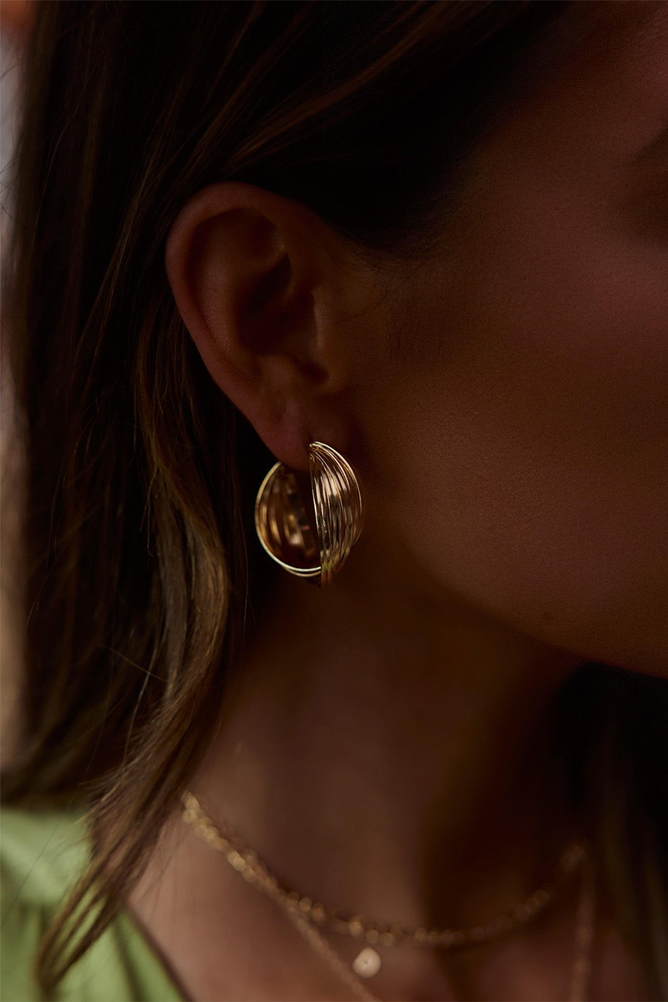 Celia gouden creolen - Bellanza