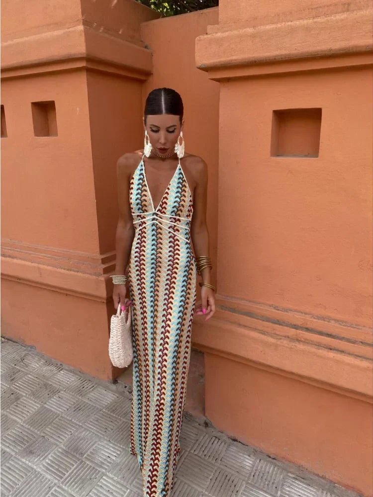 Cerai | Moderne elegante lange jurk - bellanza