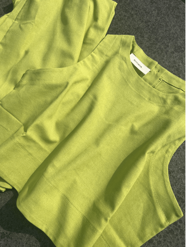 Chic Effen Kleur Mouwloos 2 - delig Set - bellanza