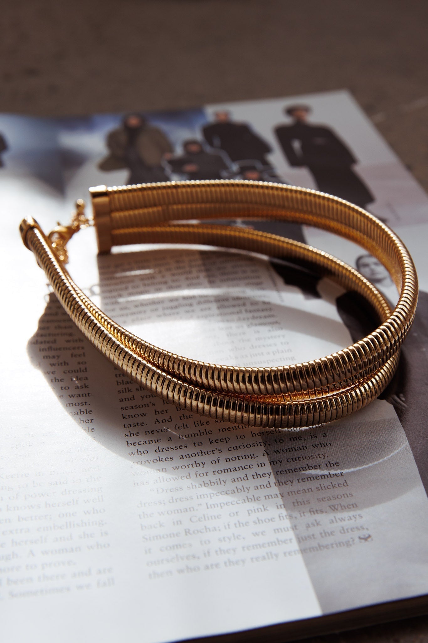 Choker Collier Multi Romeins Goud - Bellanza