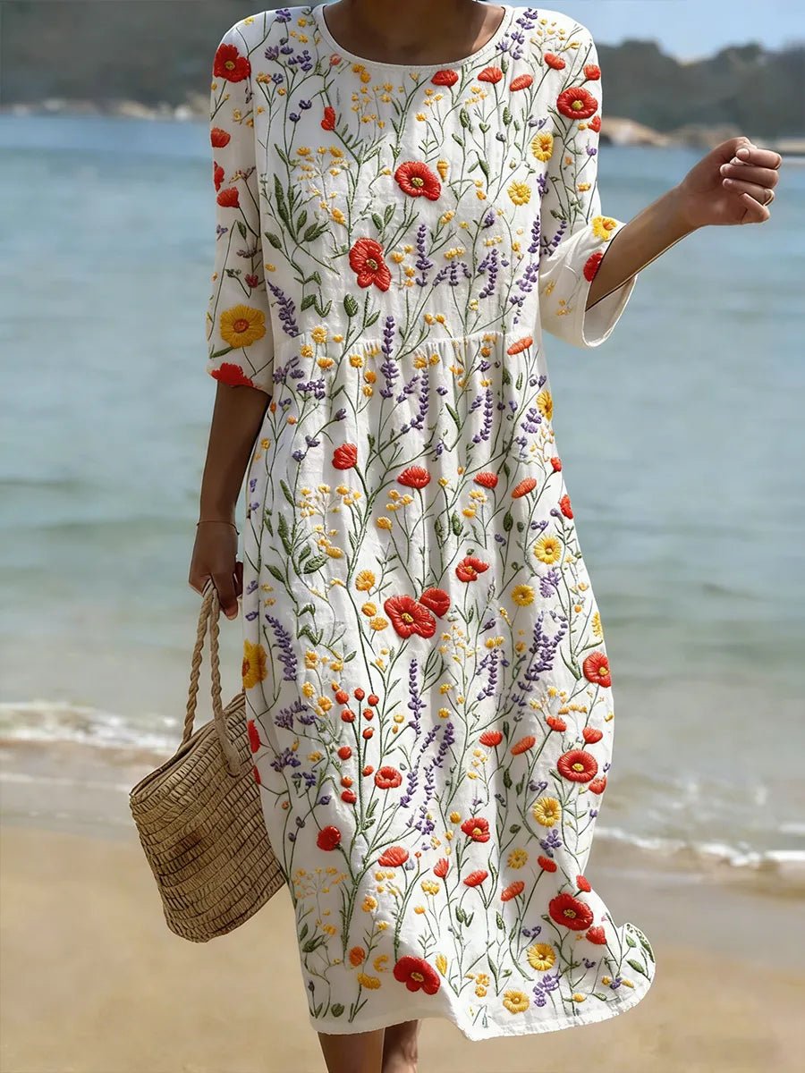 Christina - Elegante Bloemenjurk - Bellanza