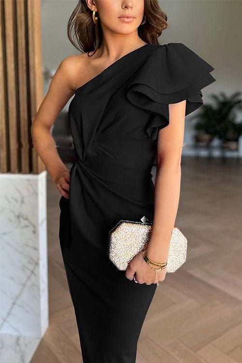 Clara | Off - Shoulder Jurk - bellanza