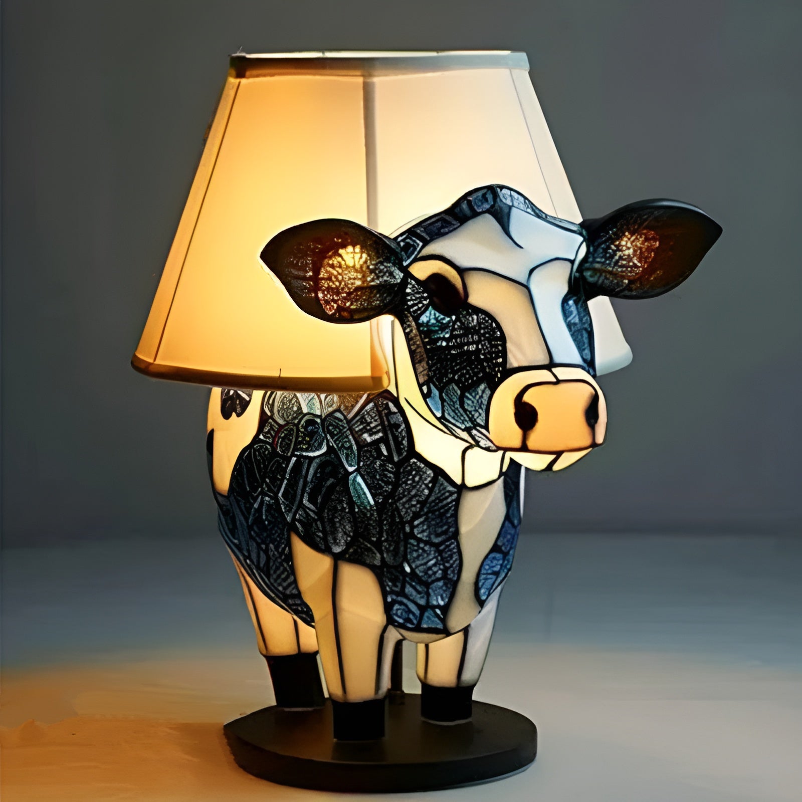 Clochette – Magische koe lamp van gekleurd glas - Bellanza