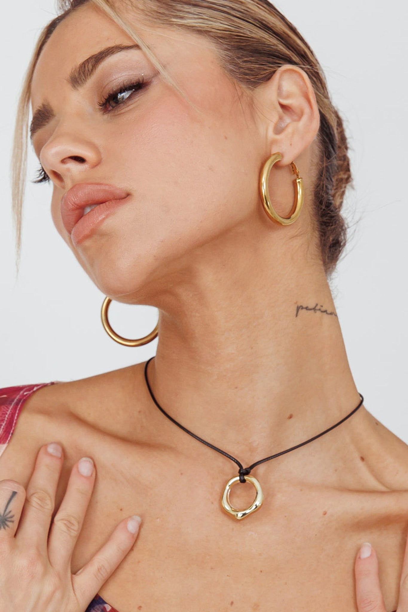 Collier Pendentif Cercle Carmen Goud - Bellanza