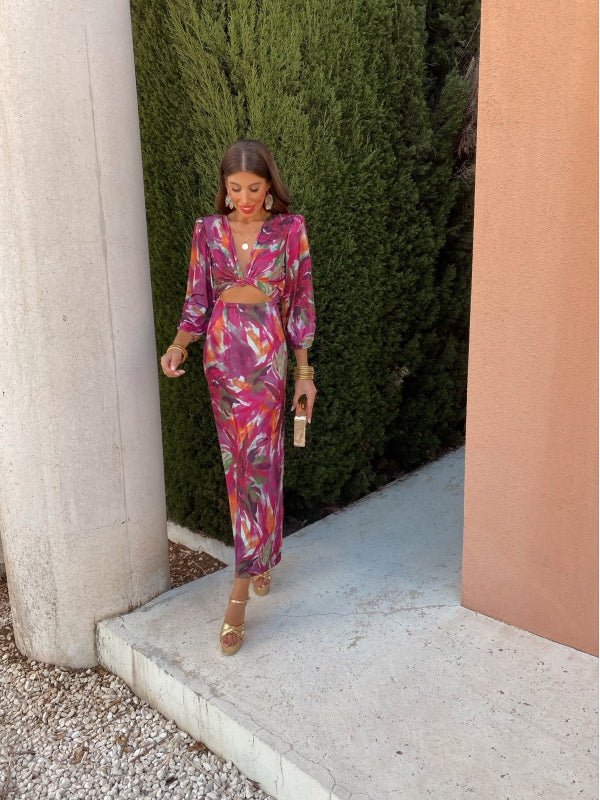 Danika | Elegante jurk met uitsnijding - bellanza