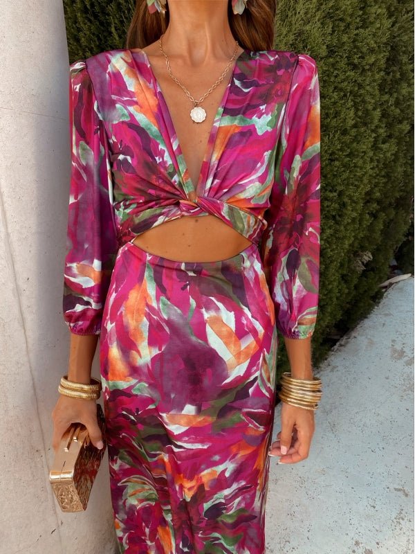 Danika | Elegante jurk met uitsnijding - bellanza