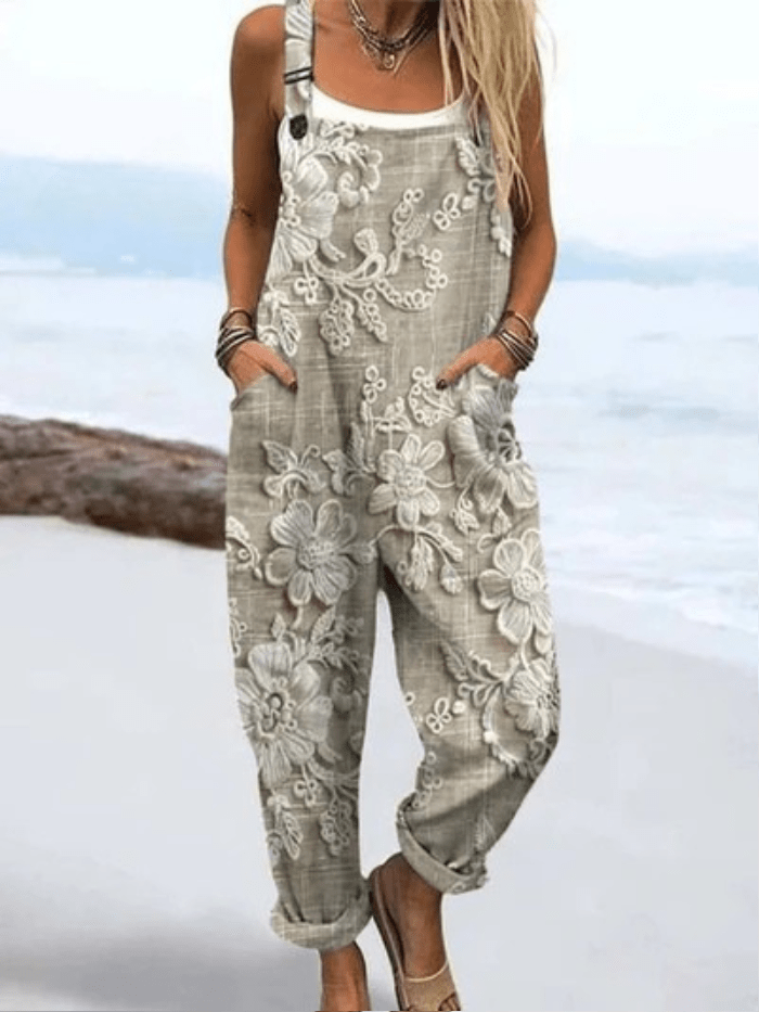 Davi - Vintage Stralende Jumpsuit - bellanza