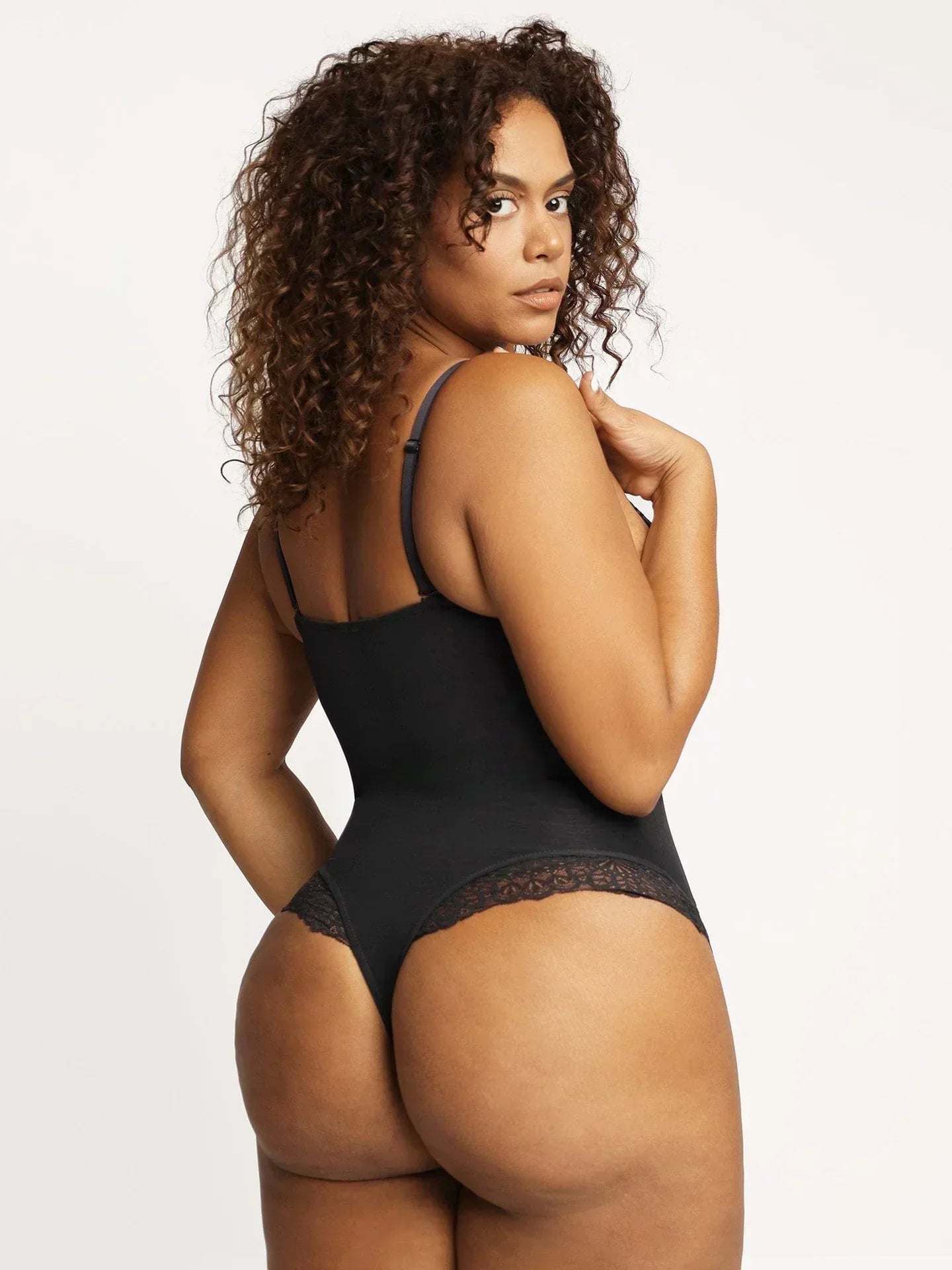 Denise | Bodysuit met diepe v - hals - bellanza