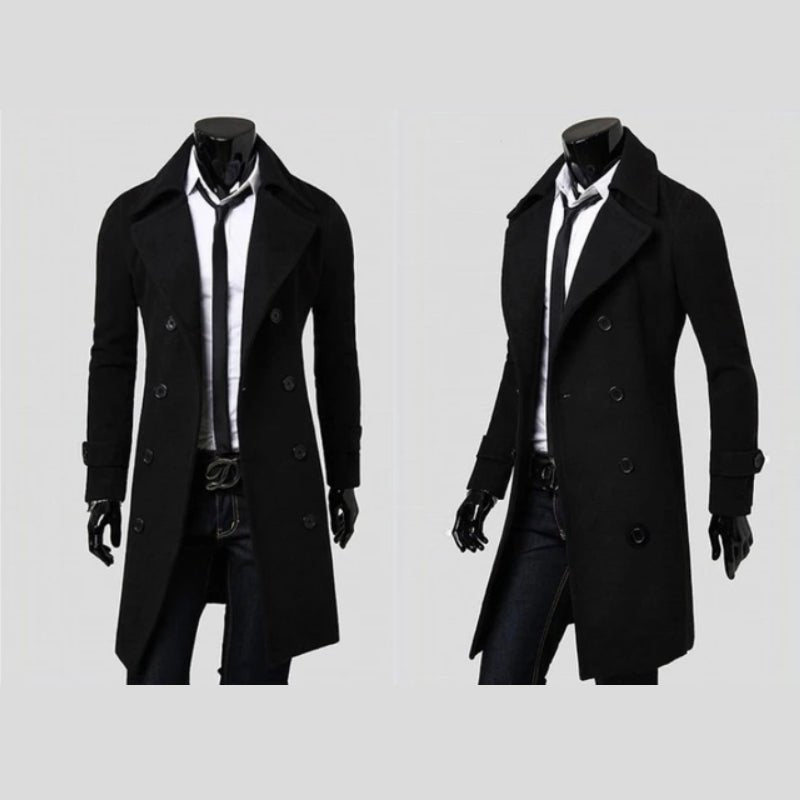 DUMONT LYON | WOOLEN DOUBLE - BREASTED COAT - Bellanza