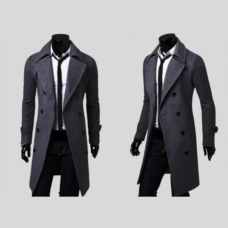 DUMONT LYON | WOOLEN DOUBLE - BREASTED COAT - Bellanza