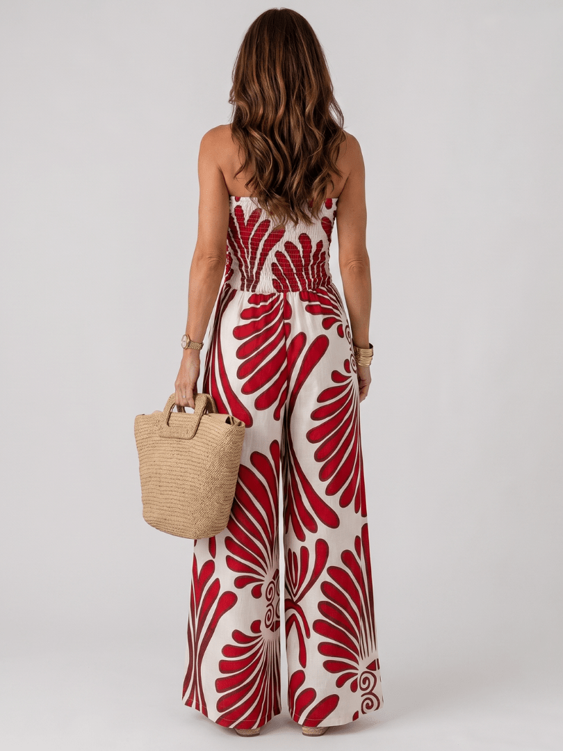Dyman | Strapless Vloeiende Silhouet Maxi Jurk - Bellanza