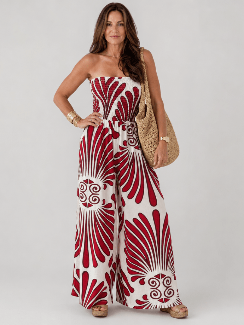 Dyman | Strapless Vloeiende Silhouet Maxi Jurk - Bellanza